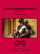 Renaissance Ayre & Rondo Concert Band sheet music cover